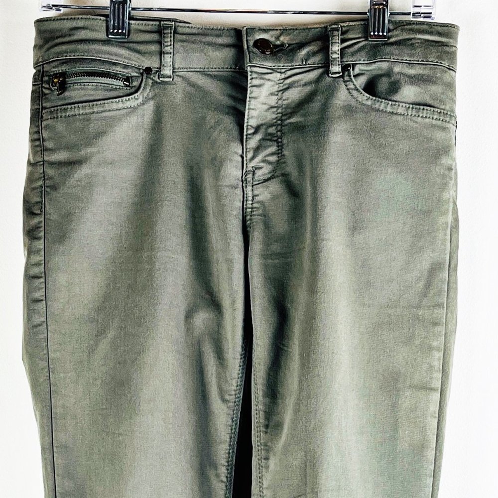Zara Basic Skinny Olive Green Pant 38 - Picture 4 of 4